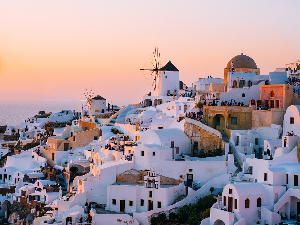 yunanistan santorini gün batımı